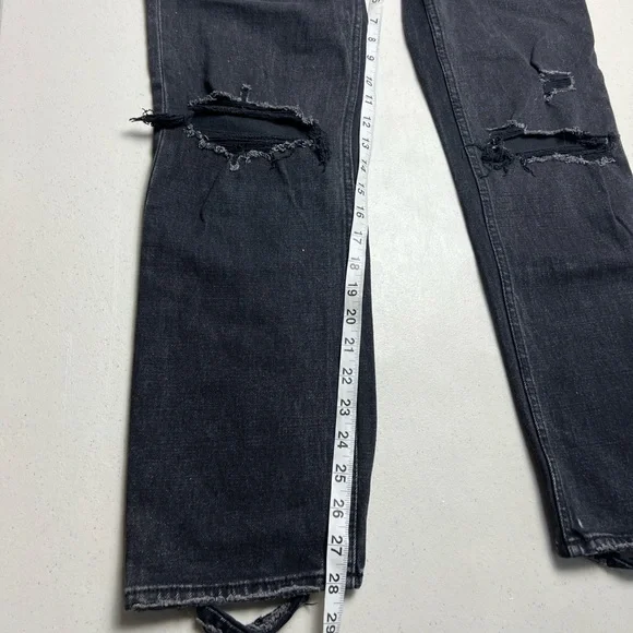 Abercrombie & Fitch Ultra High Rise The Ankle Straight Jeans Size 4L - Picture 8 of 12